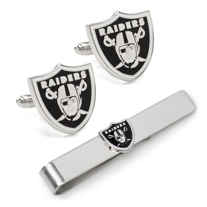 Las Vegas Raiders Cufflinks and Tie Bar Gift Set Image 1