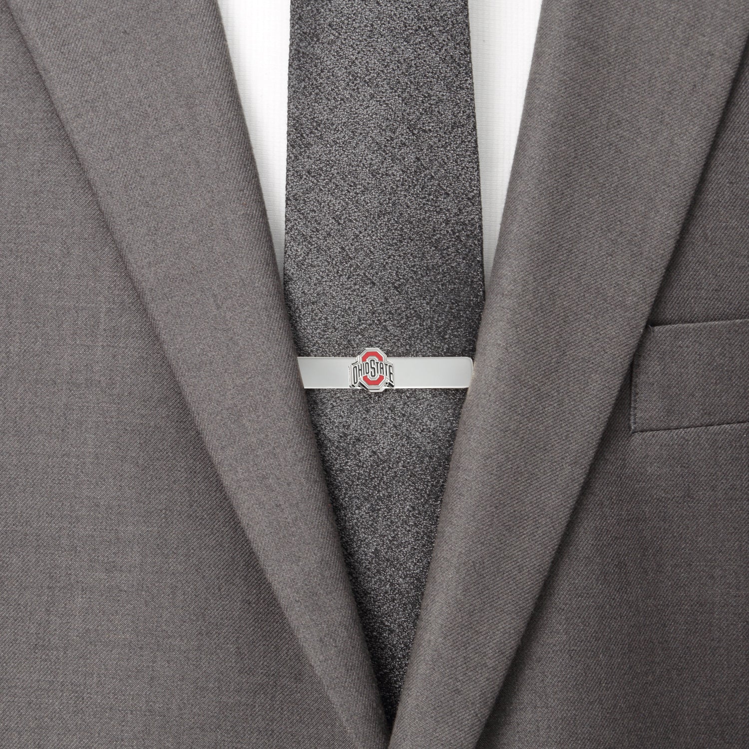 Ohio State University Buckeyes Cufflinks and Tie Bar Gift Set Image 3