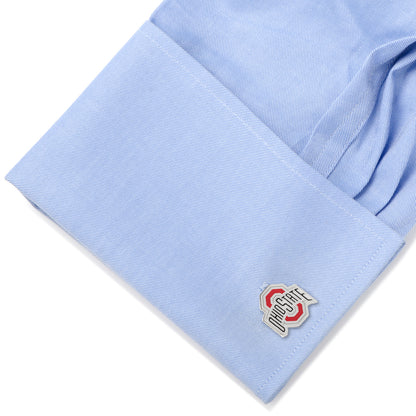 Ohio State University Buckeyes Cufflinks and Tie Bar Gift Set Image 6