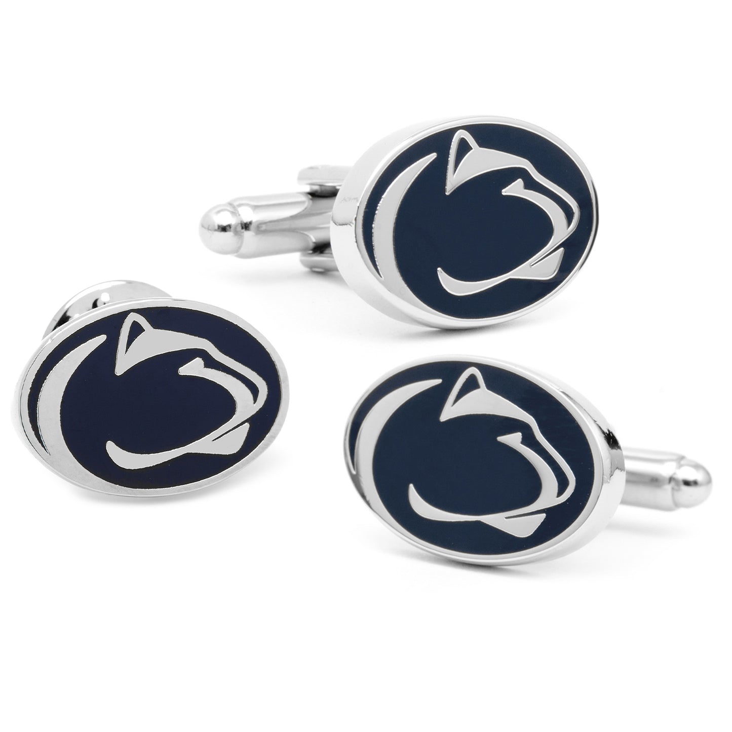 Penn State University Nittany Cufflinks and Lapel Pin Gift Set Image 1