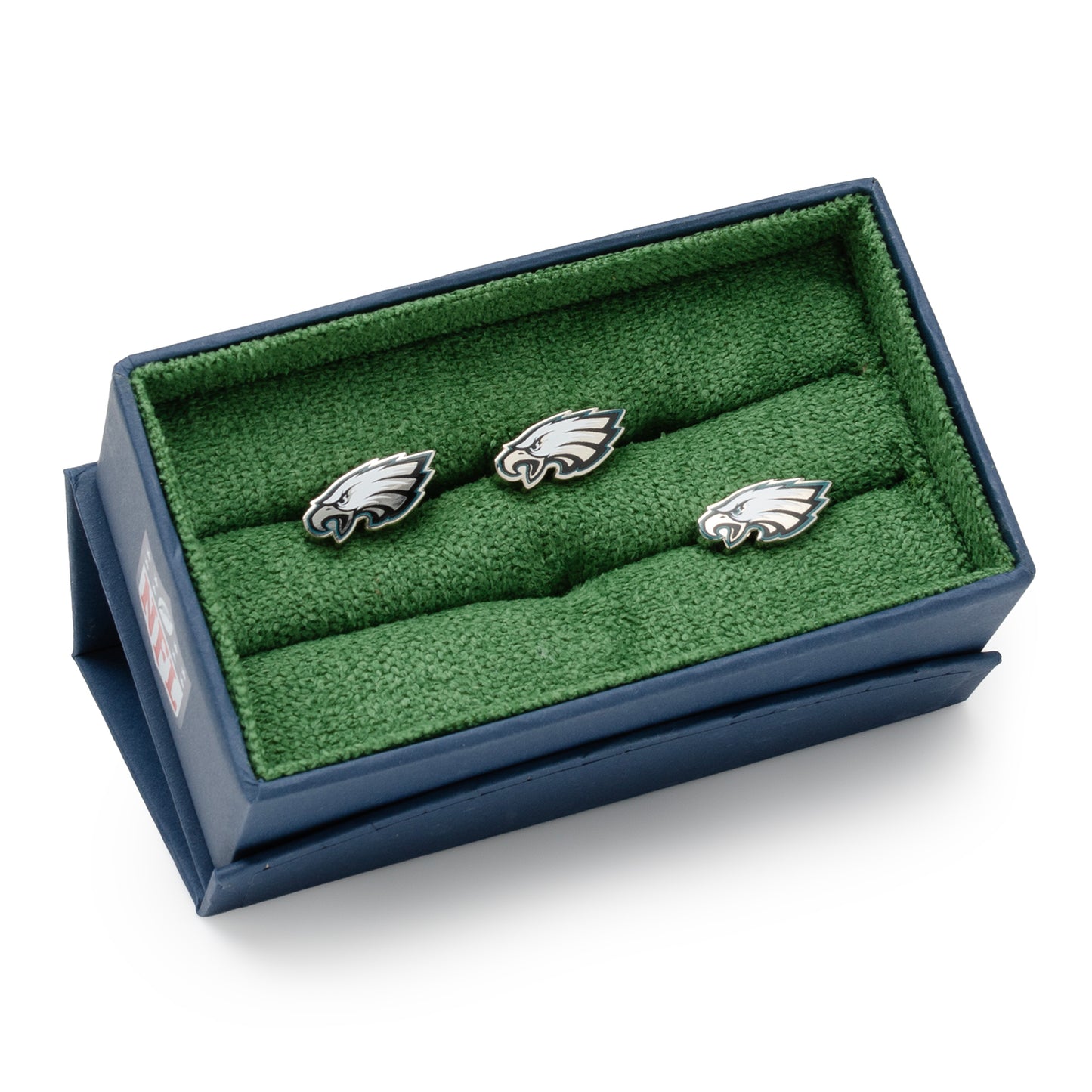 Philadelphia Eagles Cufflinks and Lapel Pin Gift Set Image 2