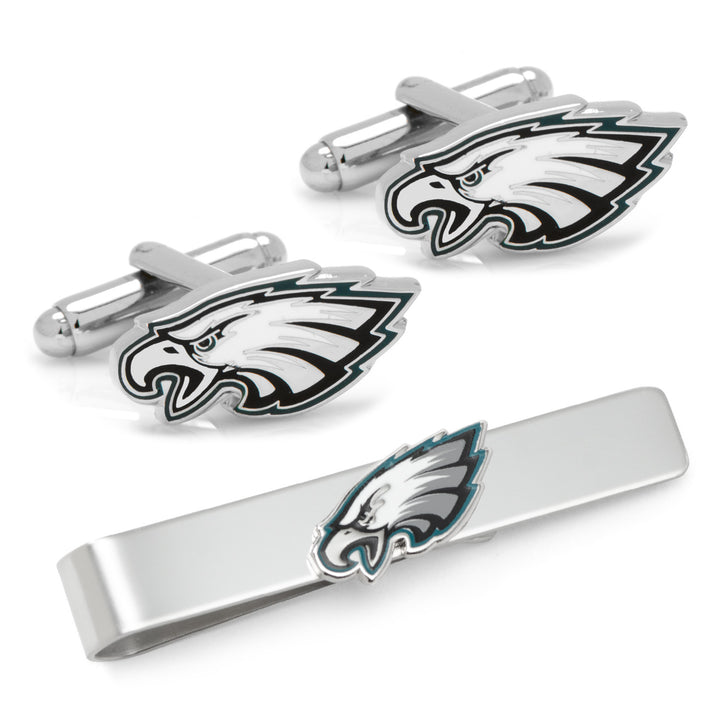 Philadelphia Eagles Cufflinks and Tie Bar Gift Set Image 1