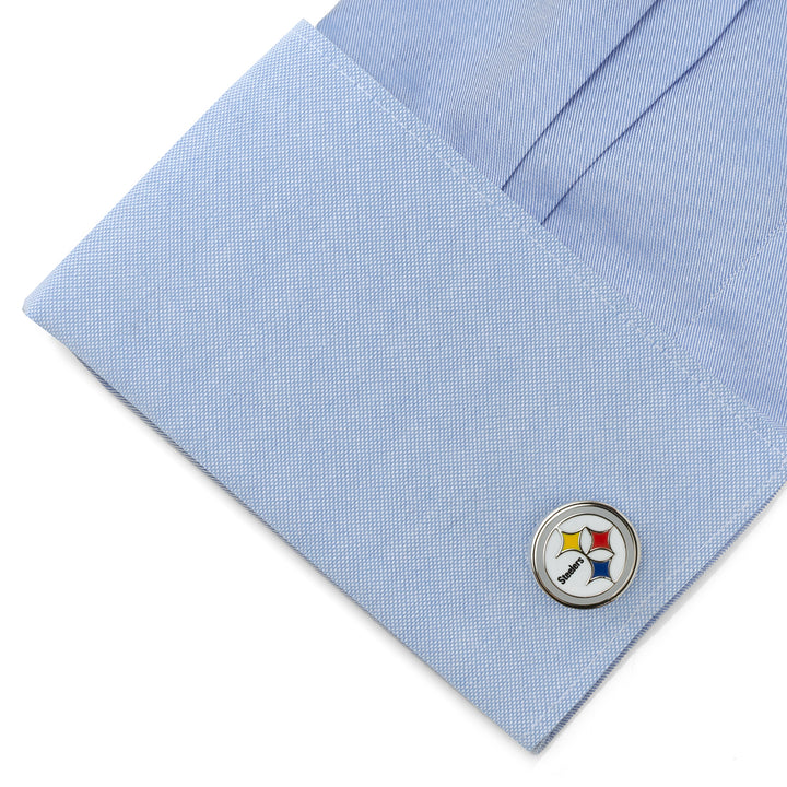 Pittsburgh Steelers Cufflinks and Tie Bar Gift Set Image 4