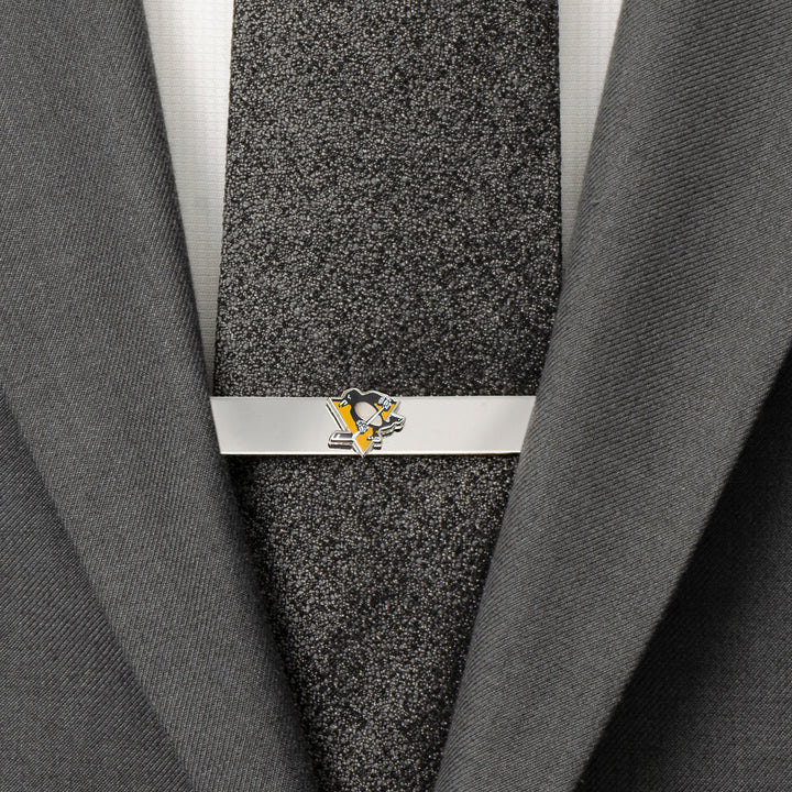 Pittsburgh Penguins Cufflinks & Tie Bar Gift Set Image 8