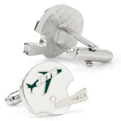 Retro New York Jets Helmet Cufflinks Image 2