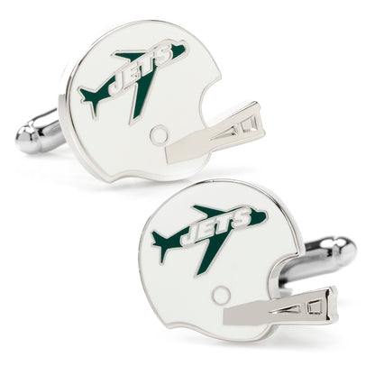 Retro New York Jets Helmet Cufflinks Image 1