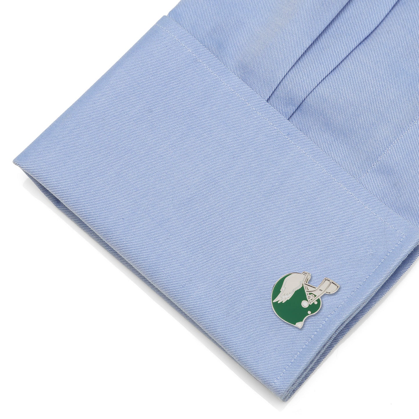 Retro Philadelphia Eagles Helmet Cufflinks Image 3