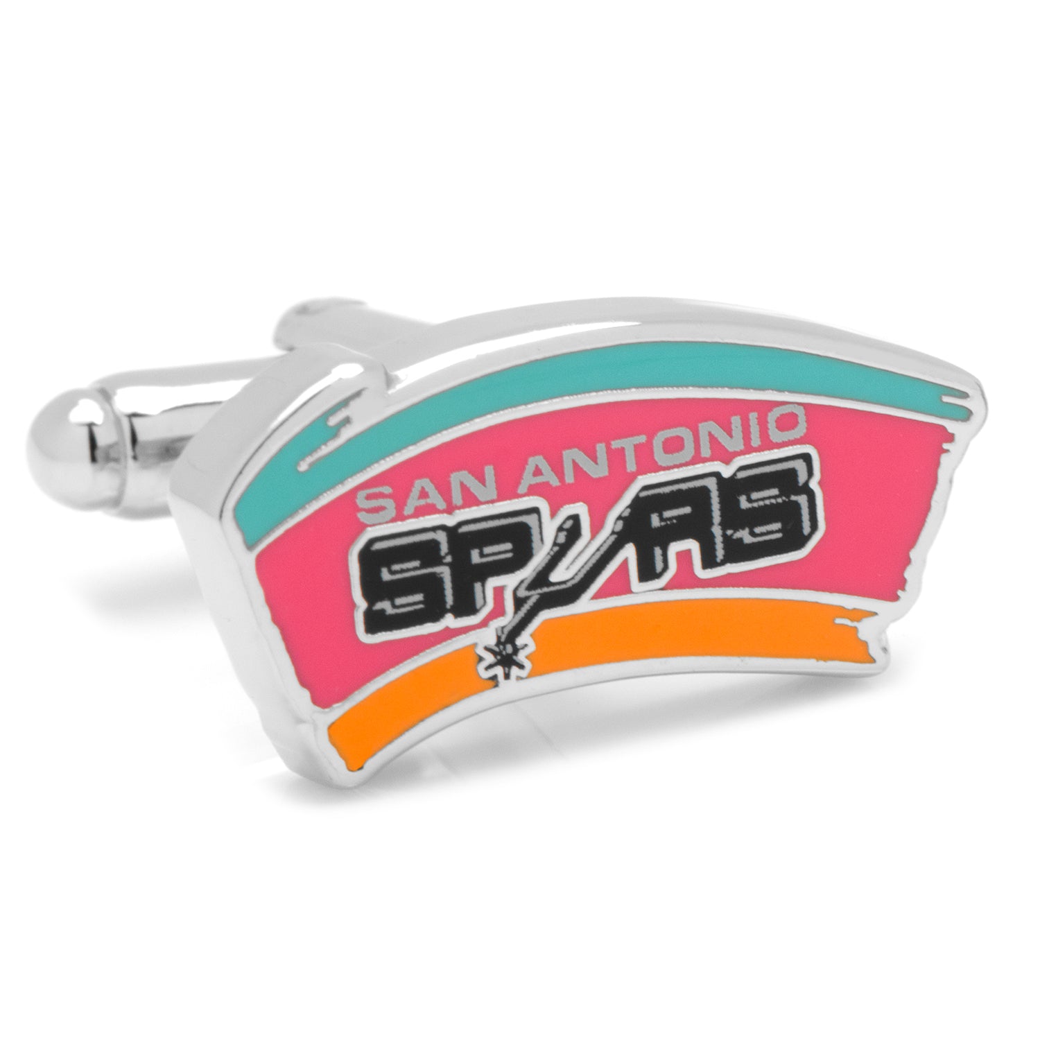 Retro San Antonio Spurs Cufflinks Image 1