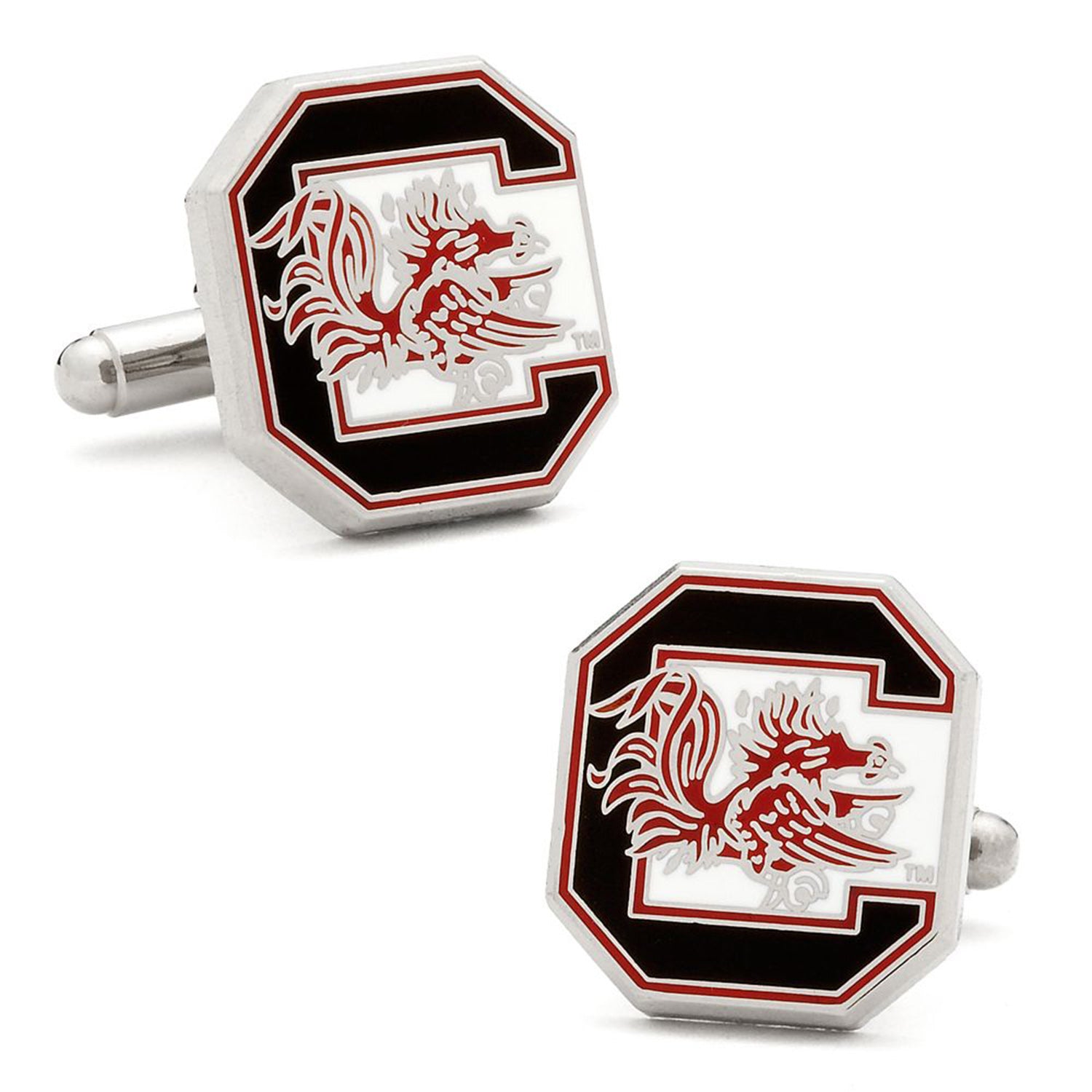 South Carolina Gamecocks Cufflinks and Tie Bar Gift Set Image 3