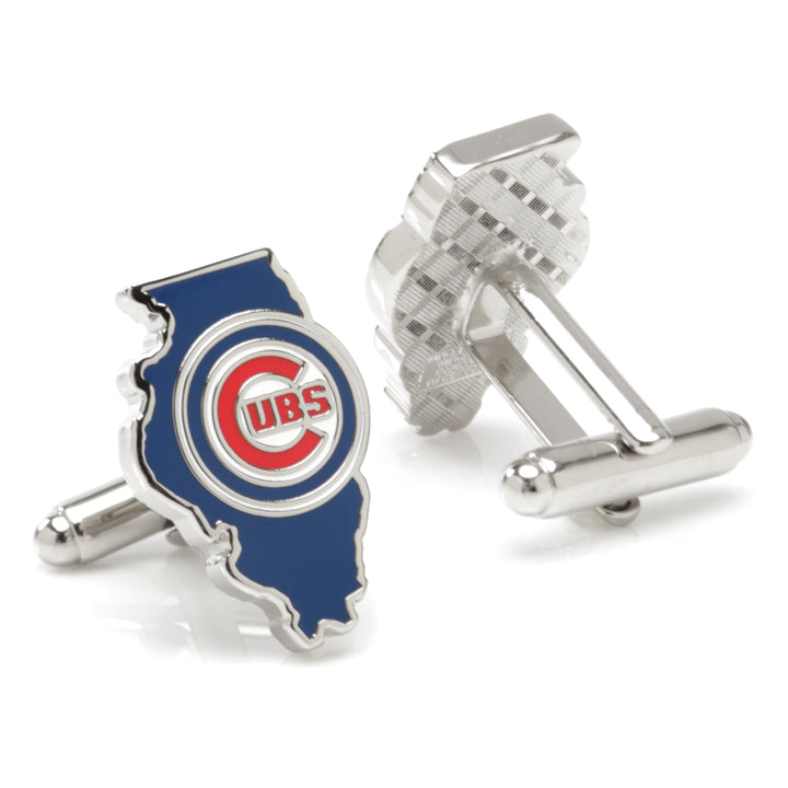 Chicago Cubs State Shaped Cufflinks Image 2