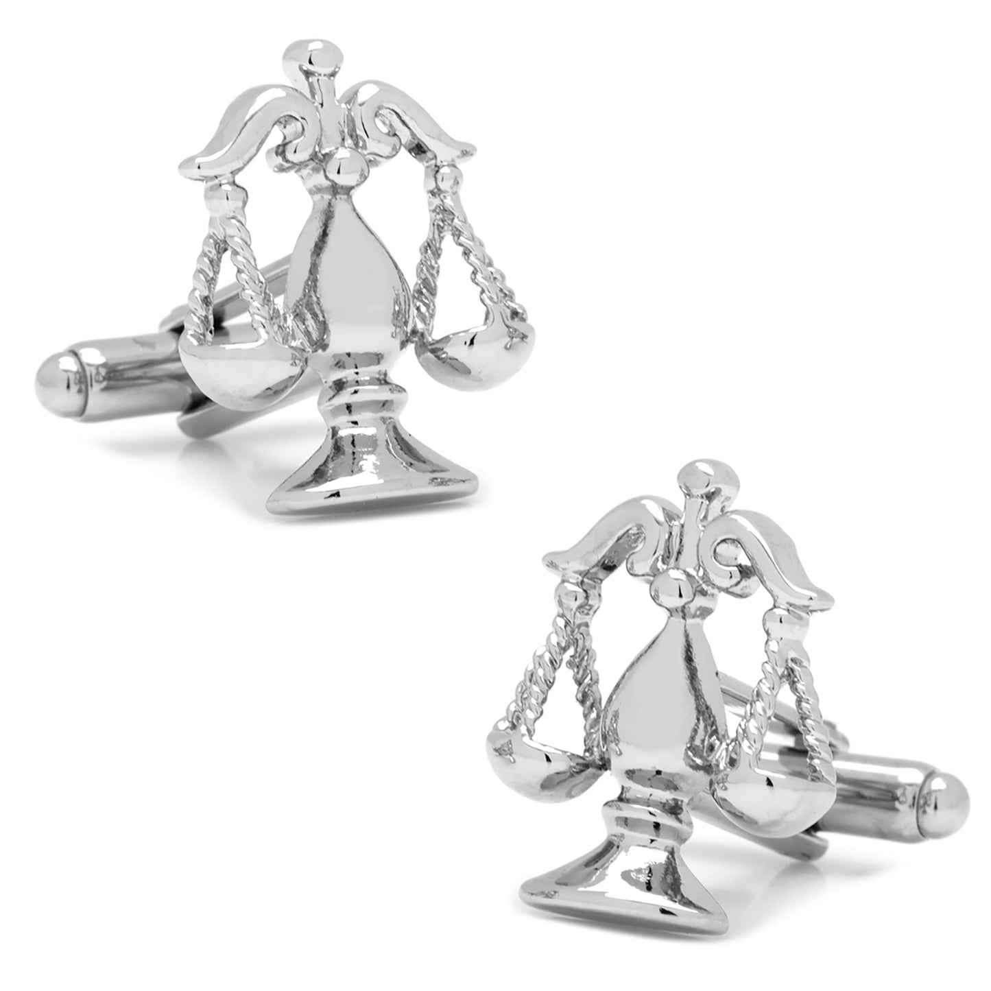 Silver Scales of Justice Cufflinks Image 1