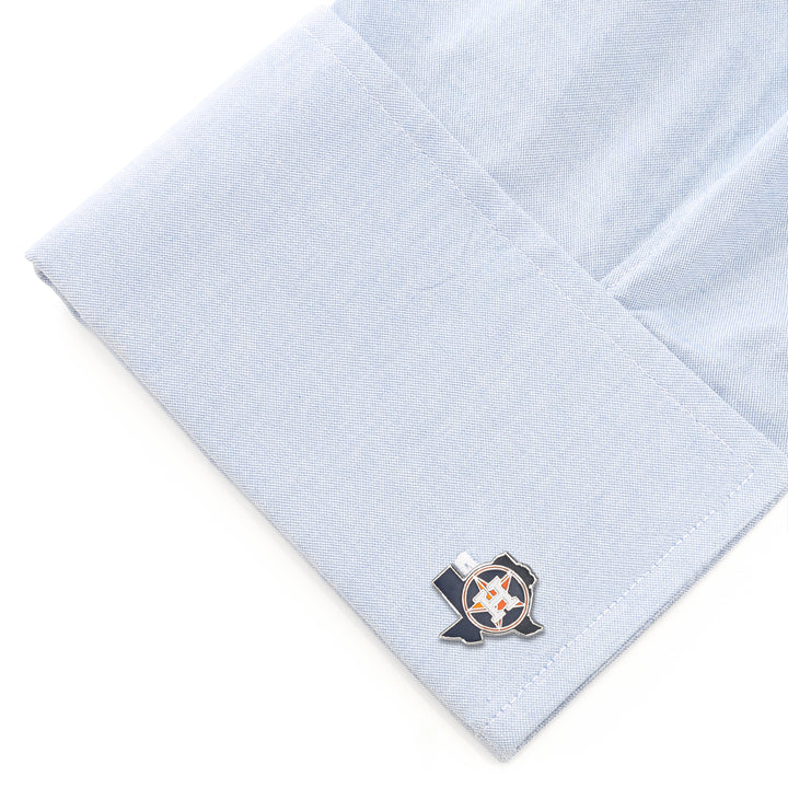 Houston Astros State Shaped Cufflinks Image 3