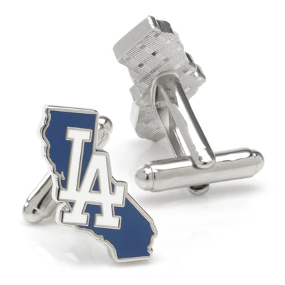 LA Dodgers State Shaped Cufflinks Image 2