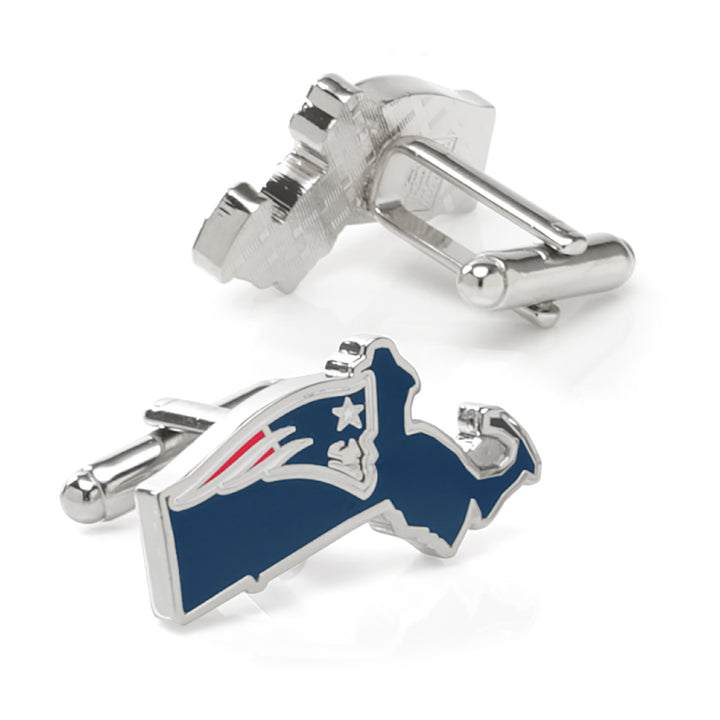 New England Patriots State Shaped Cufflinks Image 2