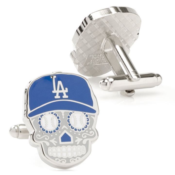 LA Dodgers Sugar Skull Cufflinks & Lapel Pin Gift Set Image 6