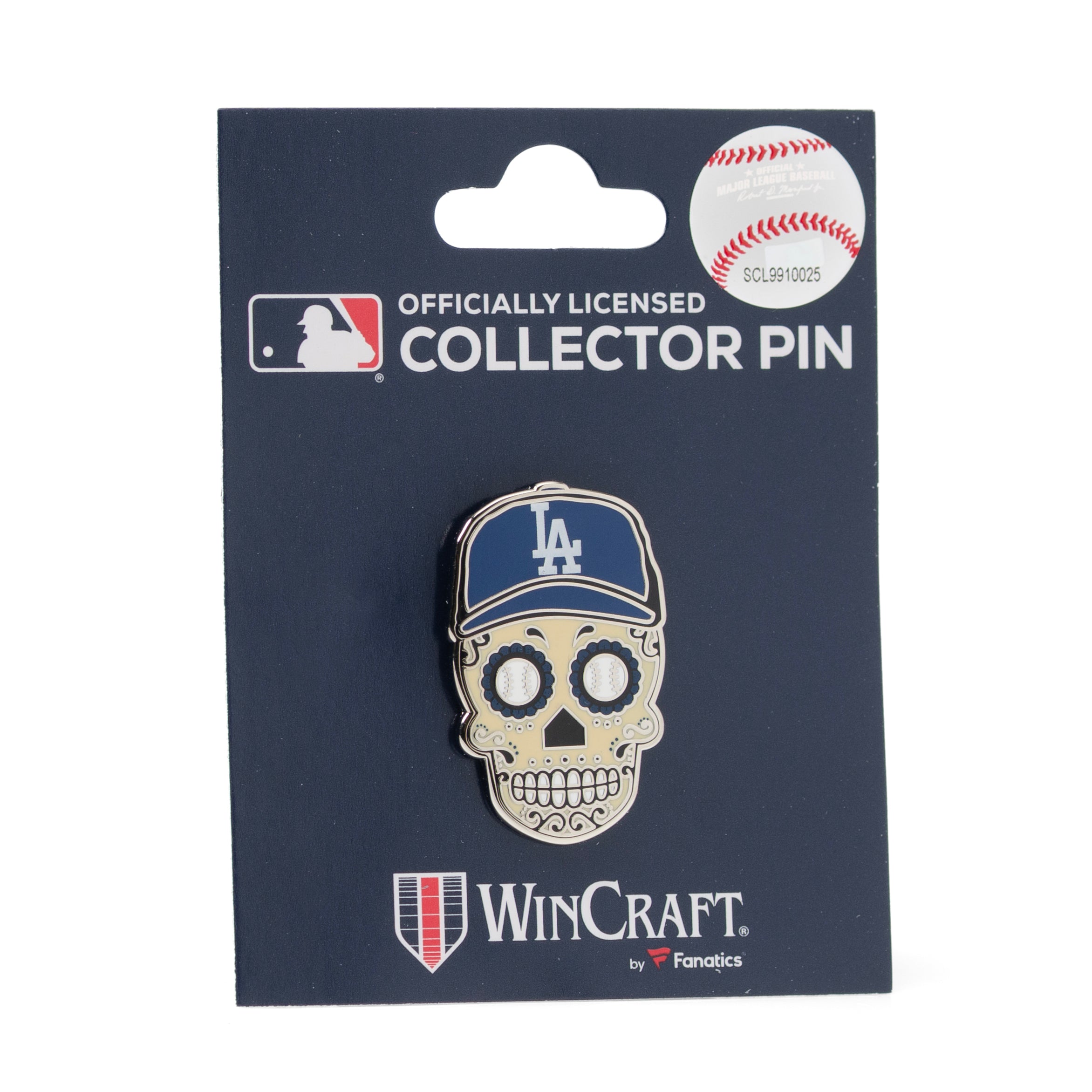 LA Dodgers Sugar Skull Lapel Pin Image 5