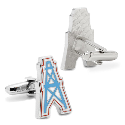 Vintage Houston Oilers Cufflinks Image 2