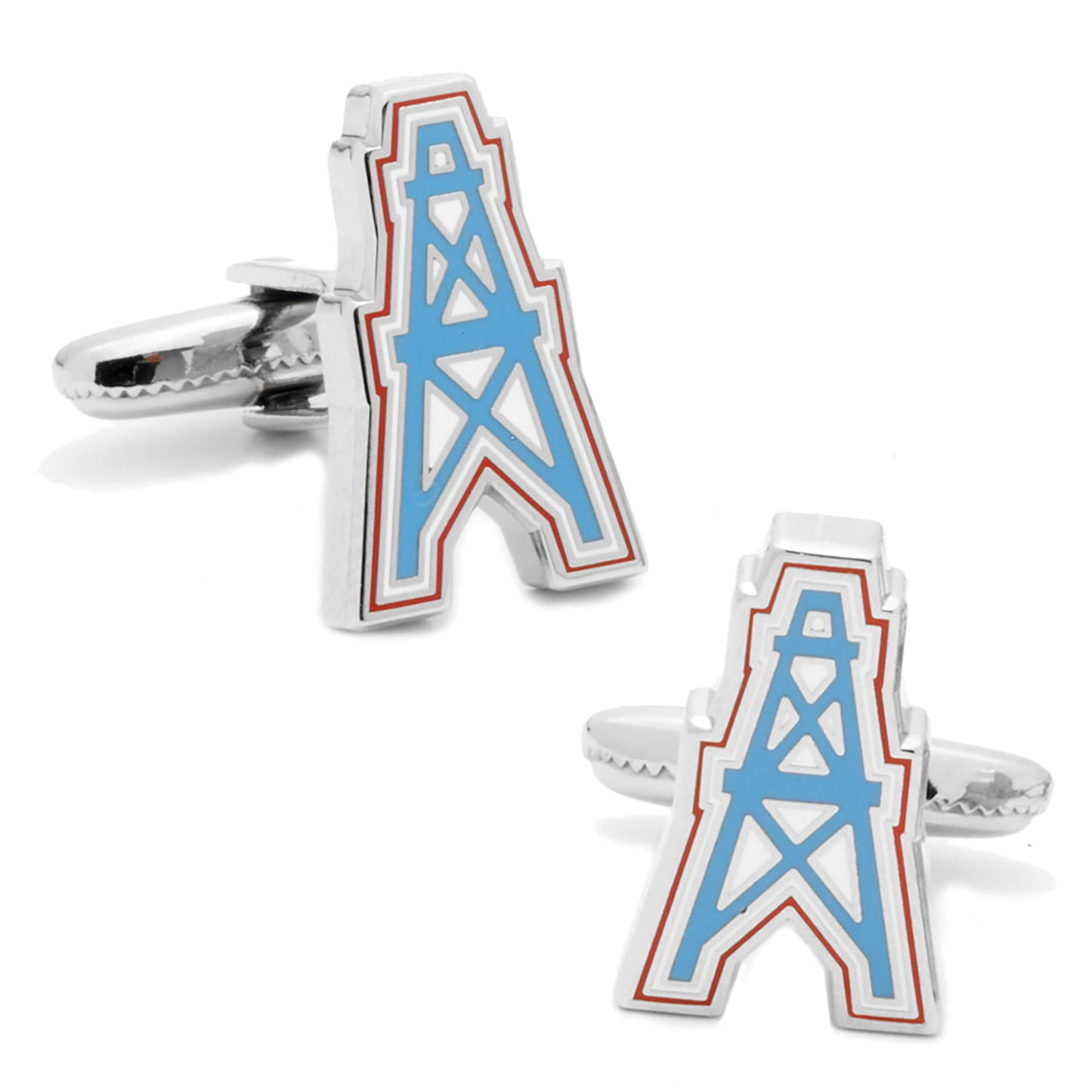 Vintage Houston Oilers Cufflinks Image 1