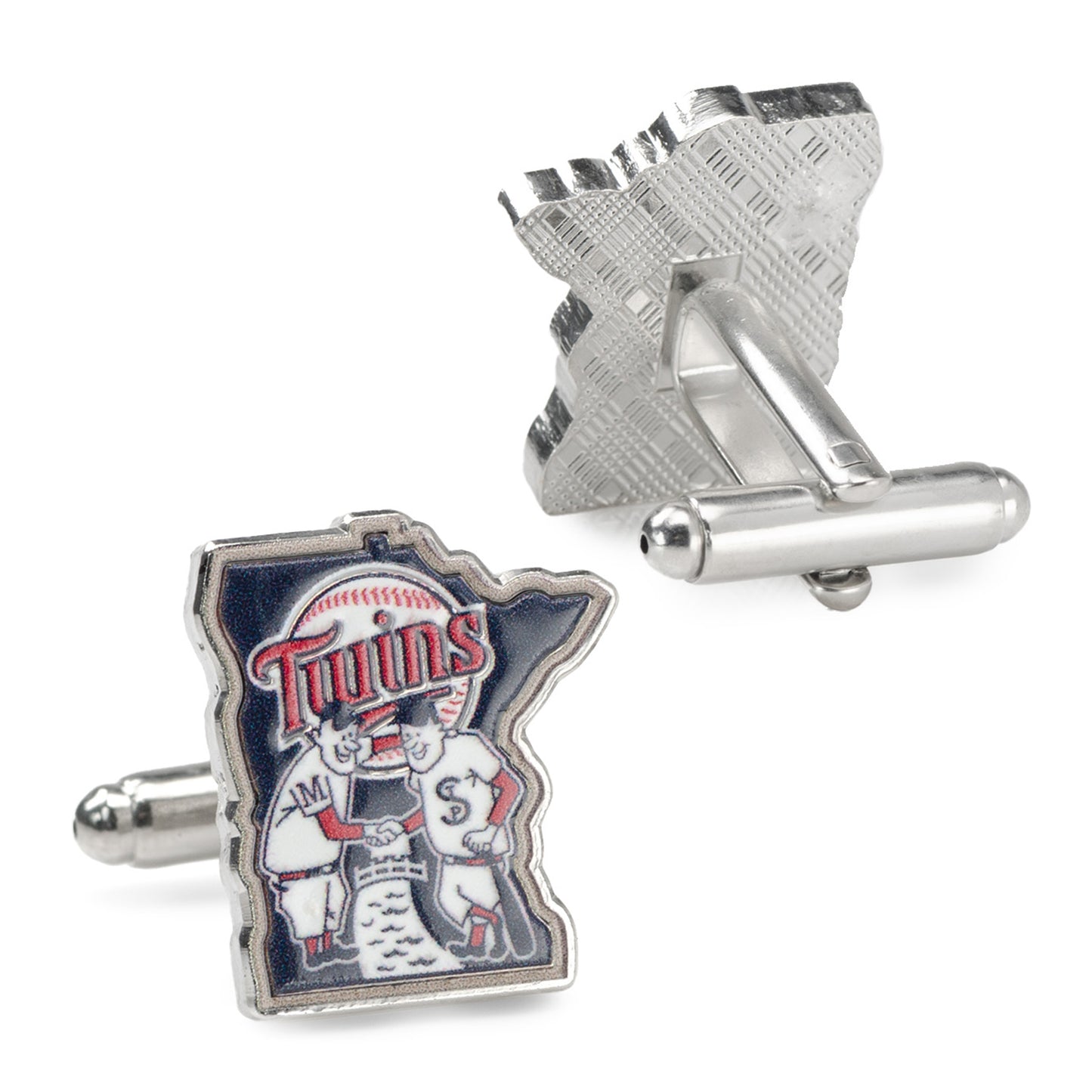 MLB Minnesota Twins Minnie & Paul Cufflinks Image 3