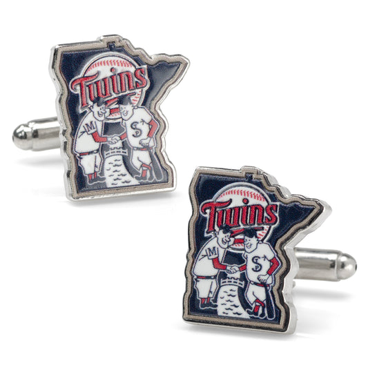 MLB Minnesota Twins Minnie & Paul Cufflinks Image 1