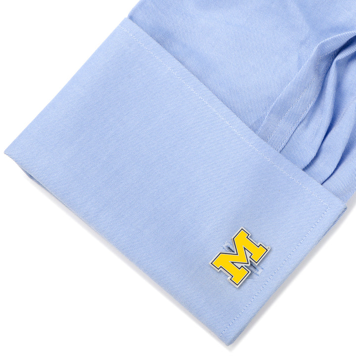University of Michigan Cufflinks and Tie Bar Gift Set Image 5