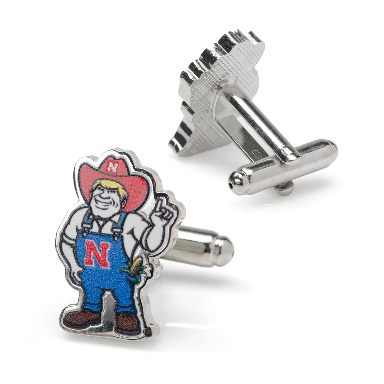 UNL Herbie Husker Mascot Cufflinks Image 3