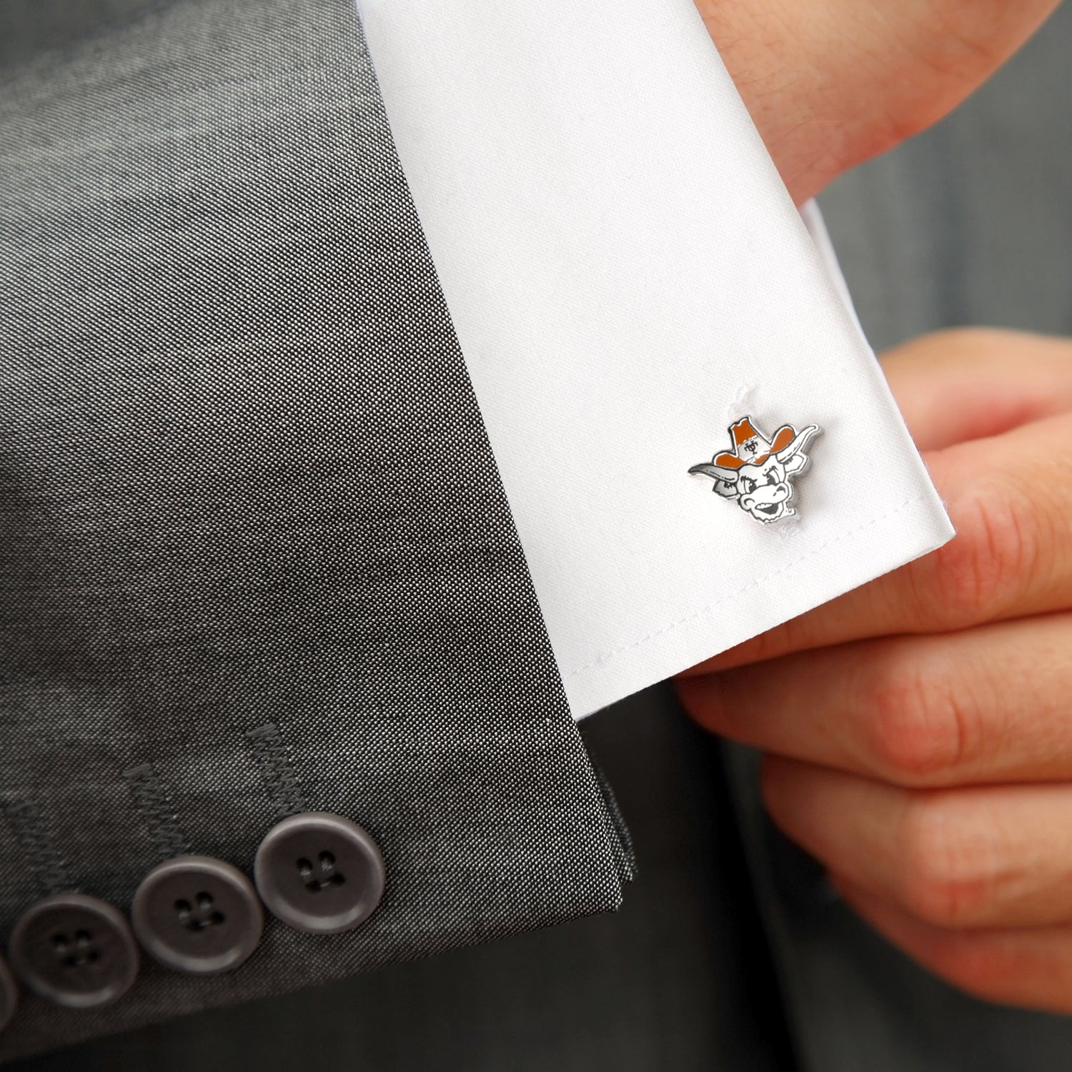 University of Texas Bevo Cufflinks Image 2