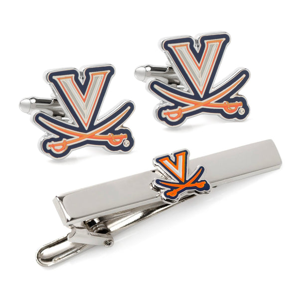 Virginia Cavaliers Cufflinks & Tie Clip Gift Set Image 1