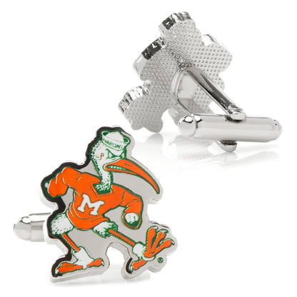 Vintage University of Miami Hurricanes Cufflinks Image 2