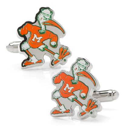 Vintage University of Miami Hurricanes Cufflinks Image 1