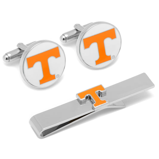 University of Tennessee Volunteers Cufflinks and Tie Bar Gift Set Image 1