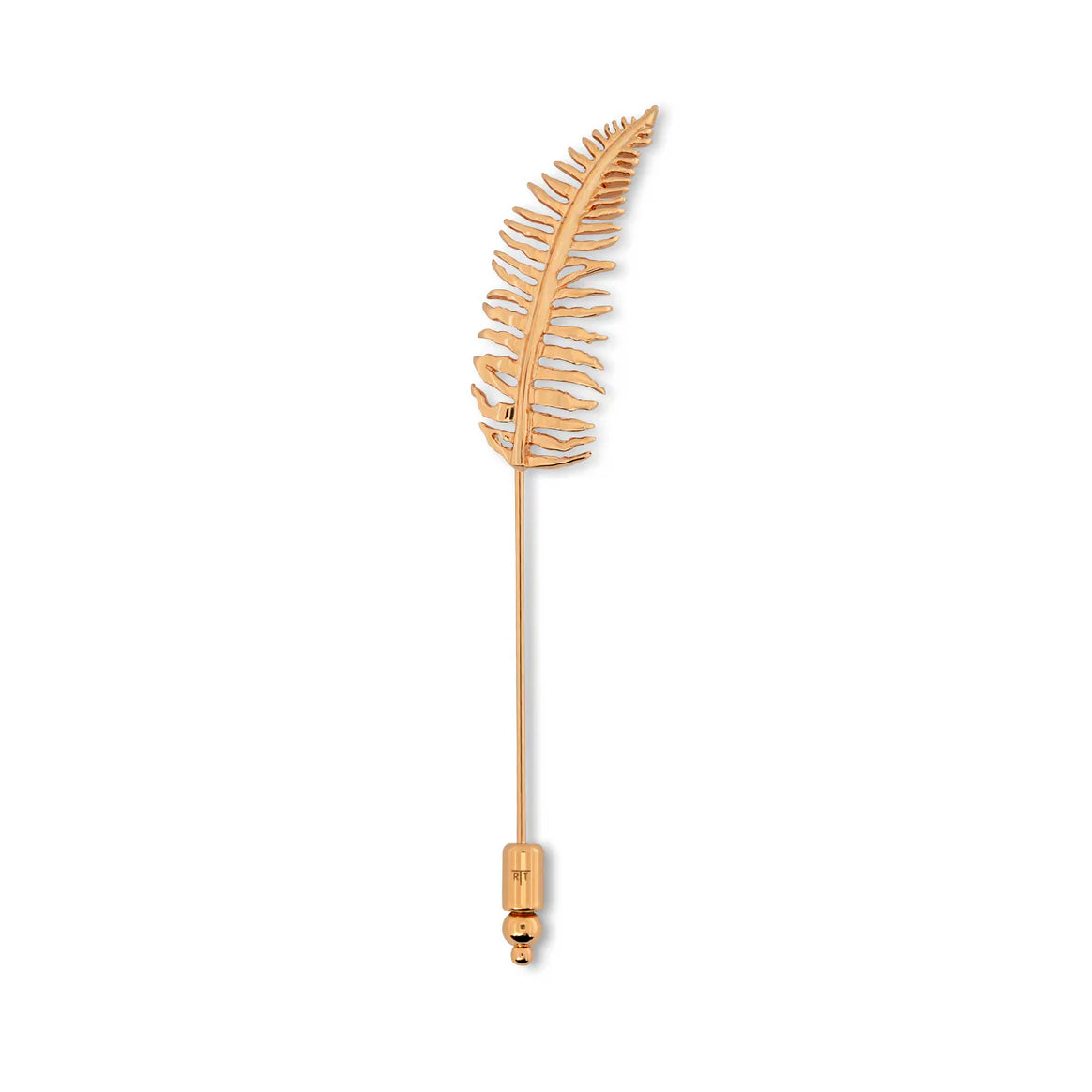 Fern Lapel Pin In Rose Gold Plating Image 1