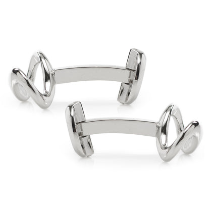 Sterling Silver Infinity Symbol Cufflinks Image 3