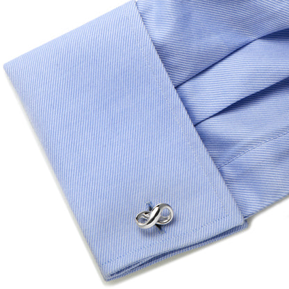 Sterling Silver Infinity Symbol Cufflinks Image 4