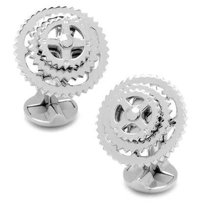 Sterling Silver Cyclist Cufflinks Image 3