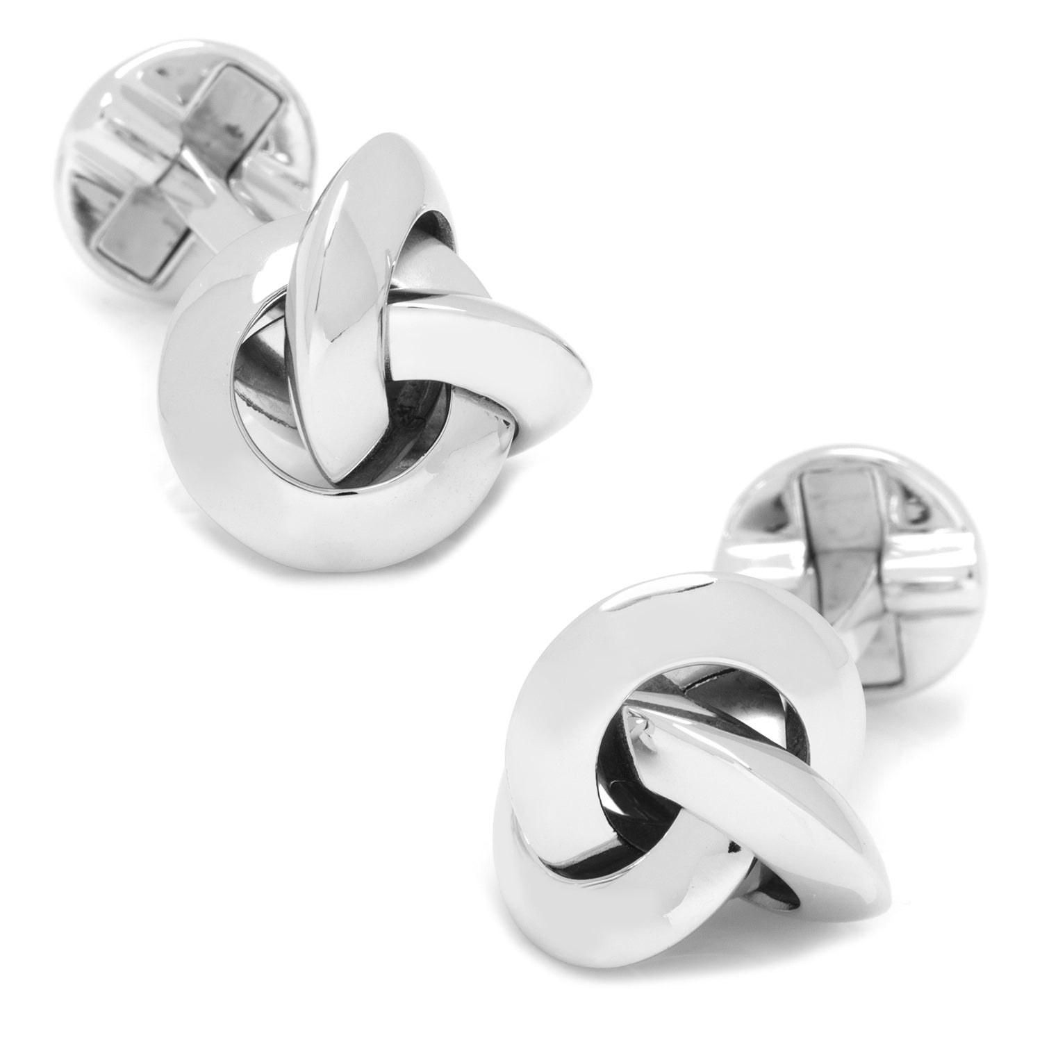 Sterling Silver Knot Cufflinks Image 1