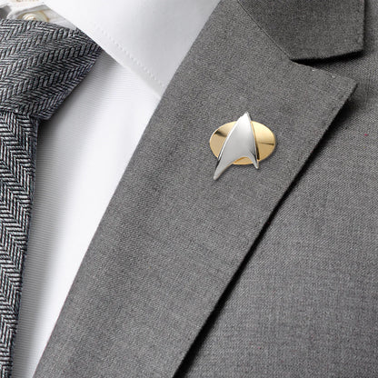 Star Trek Two Tone Delta Shield Lapel Pin Image 4