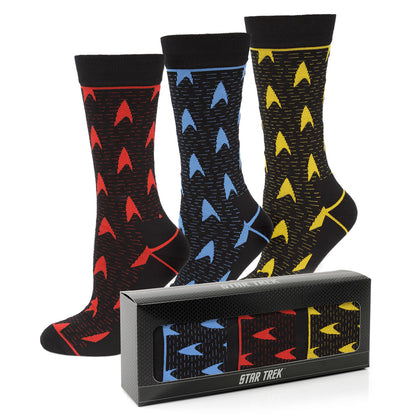 Star Trek 3 Pair Sock Gift Set Image 2