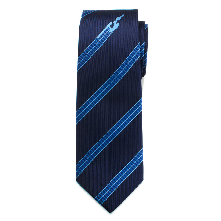 Enterprise Flight Blue Stripe Men's Tie Image 3
