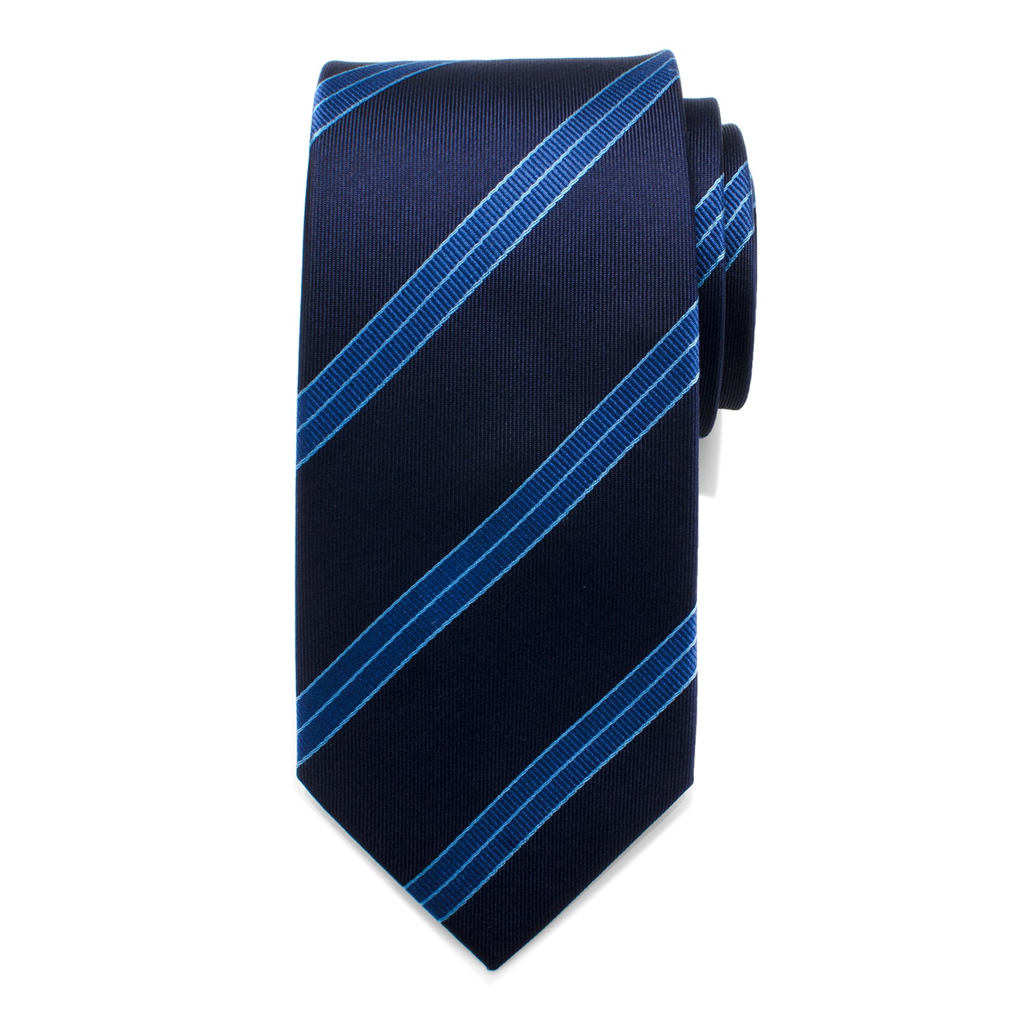 Enterprise Flight Blue Stripe Men's Tie Image 4