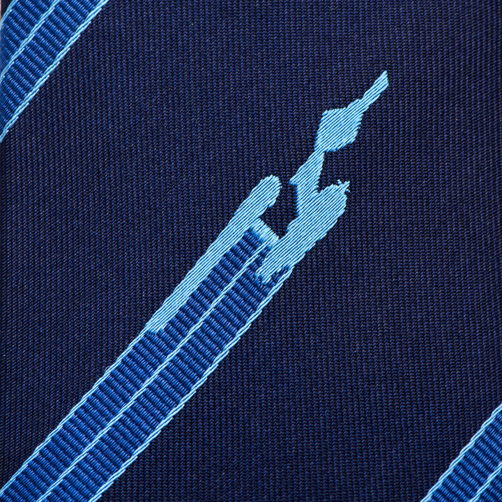 Enterprise Flight Blue Stripe Men's Tie Image 6