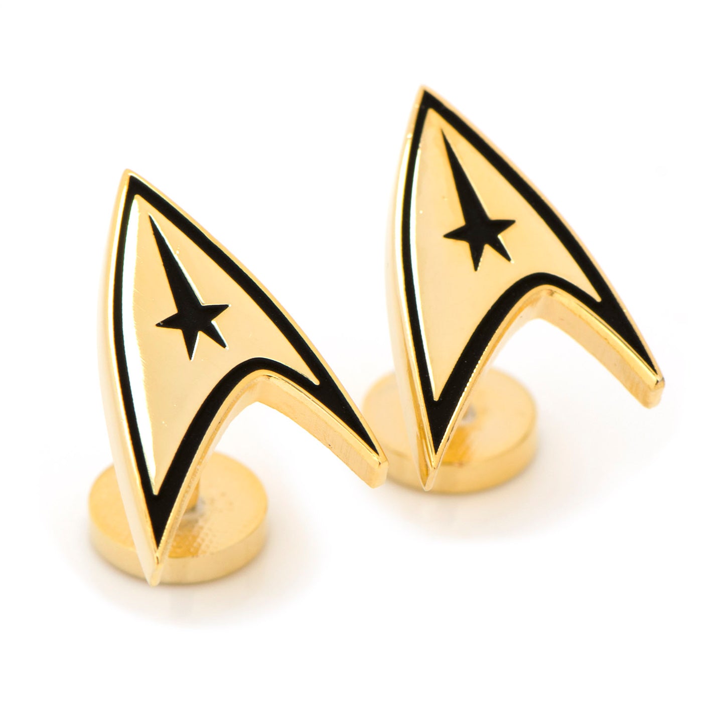 Gold Plated Delta Shield Cufflinks Image 2