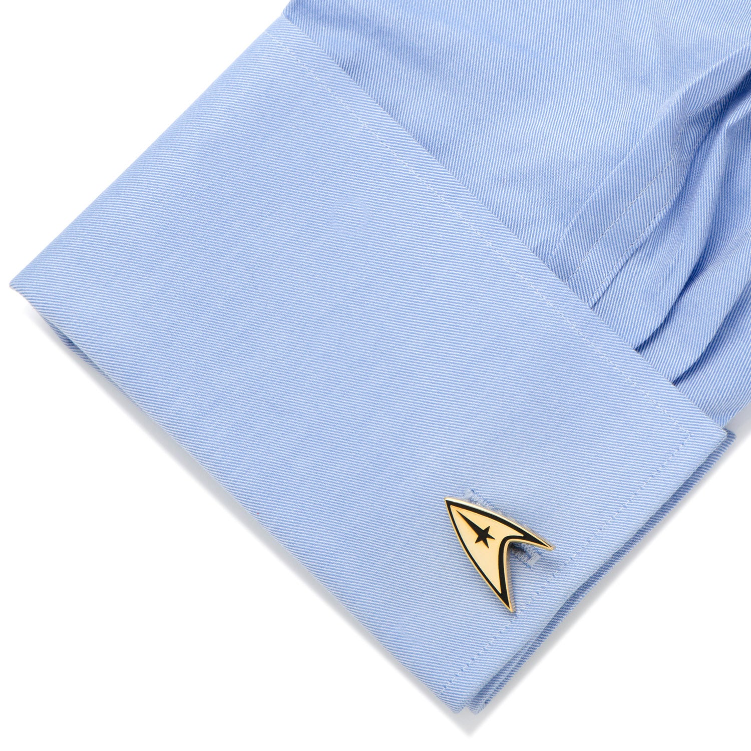 Gold Plated Delta Shield Cufflinks Image 3