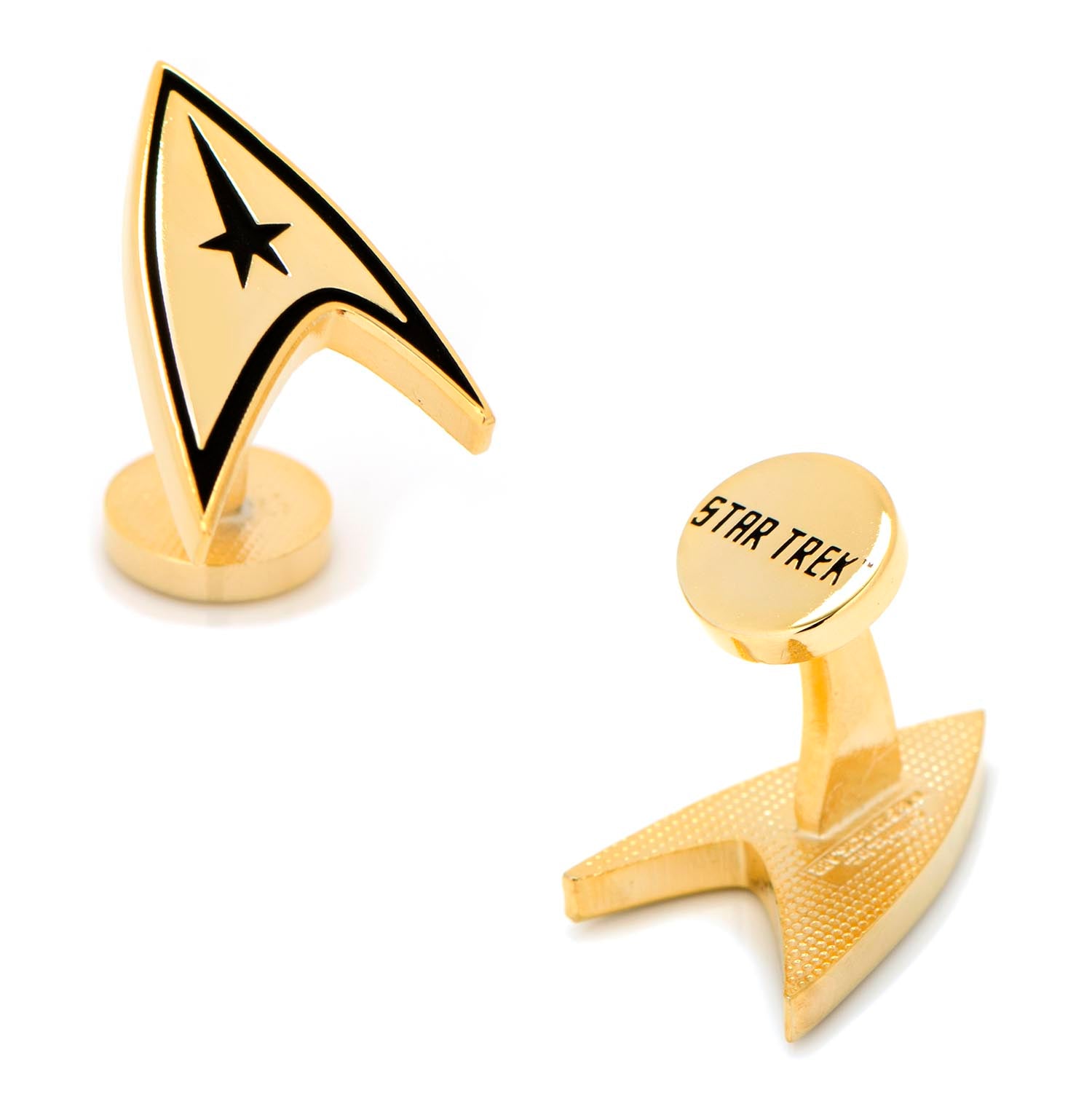 Gold Plated Delta Shield Cufflinks Image 1