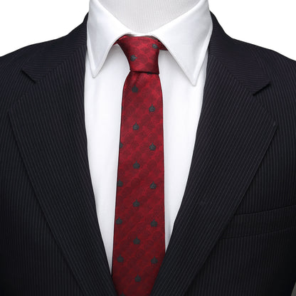 TNG Red Delta Shield Men's Tie Image 2