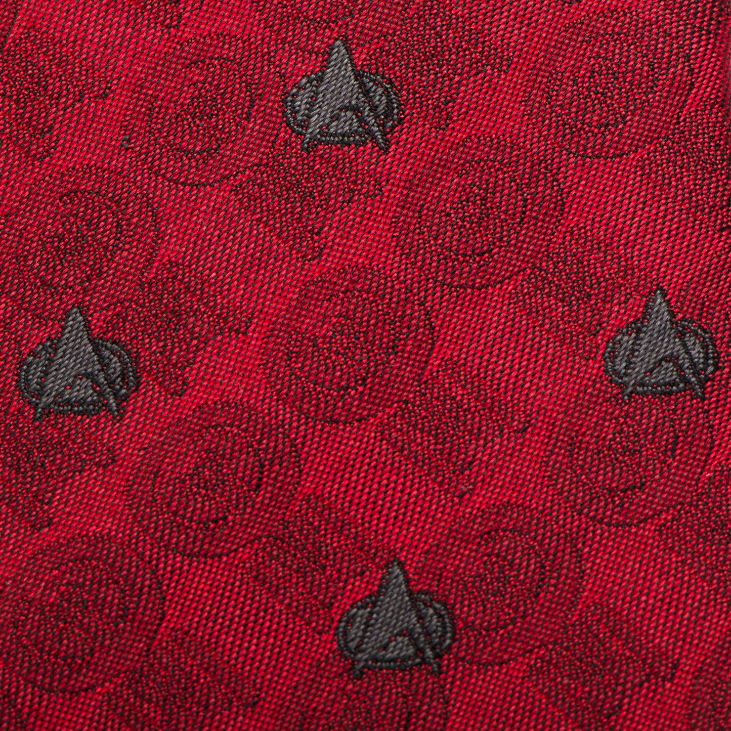 TNG Red Delta Shield Men's Tie Image 5