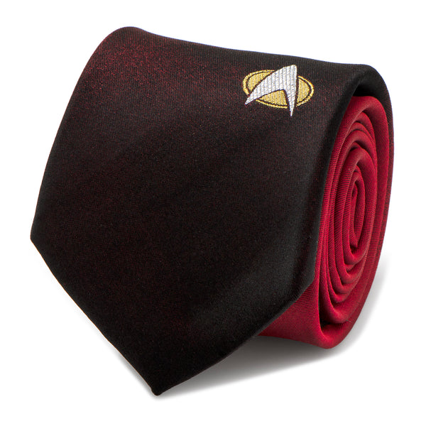 TNG Shield Red Ombre Men's Tie Image 1