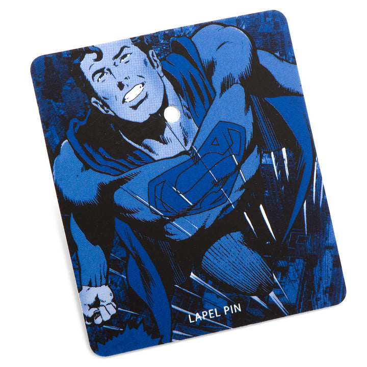 Stainless Steel Superman Lapel Pin Packaging Image