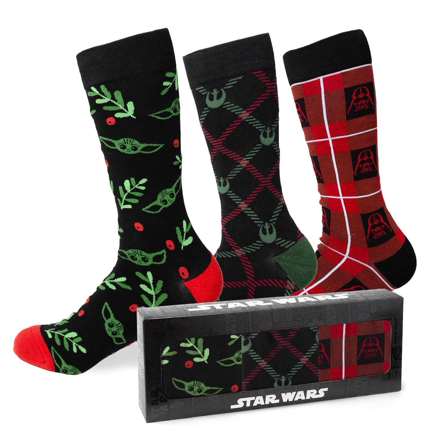 Star Wars Rebel Alliance Holiday Dress Socks and Lapel Pin Gift Set Image 2
