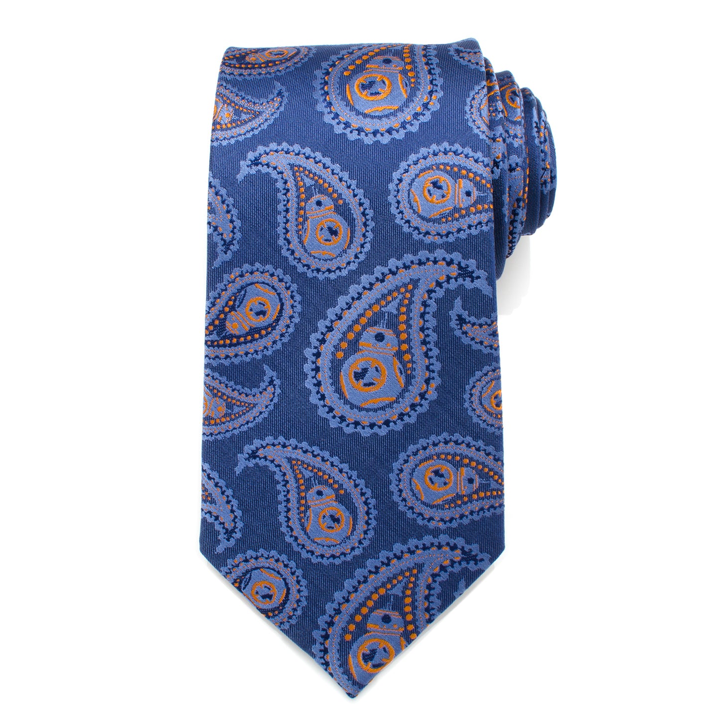 BB-8 Blue Paisley Tie Image 3